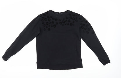 Marks and Spencer Black XS Women’s Animal Print Sweatshirt