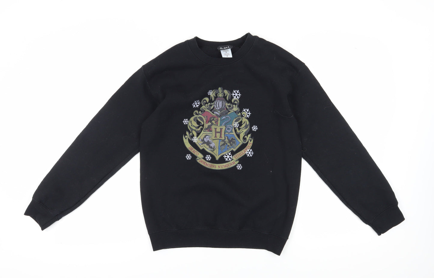 Unisex Adults UK Size S Harry Potter Black Pullover Sweatshirt