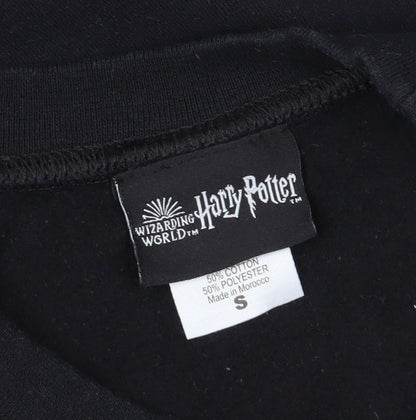 Unisex Adults UK Size S Harry Potter Black Pullover Sweatshirt