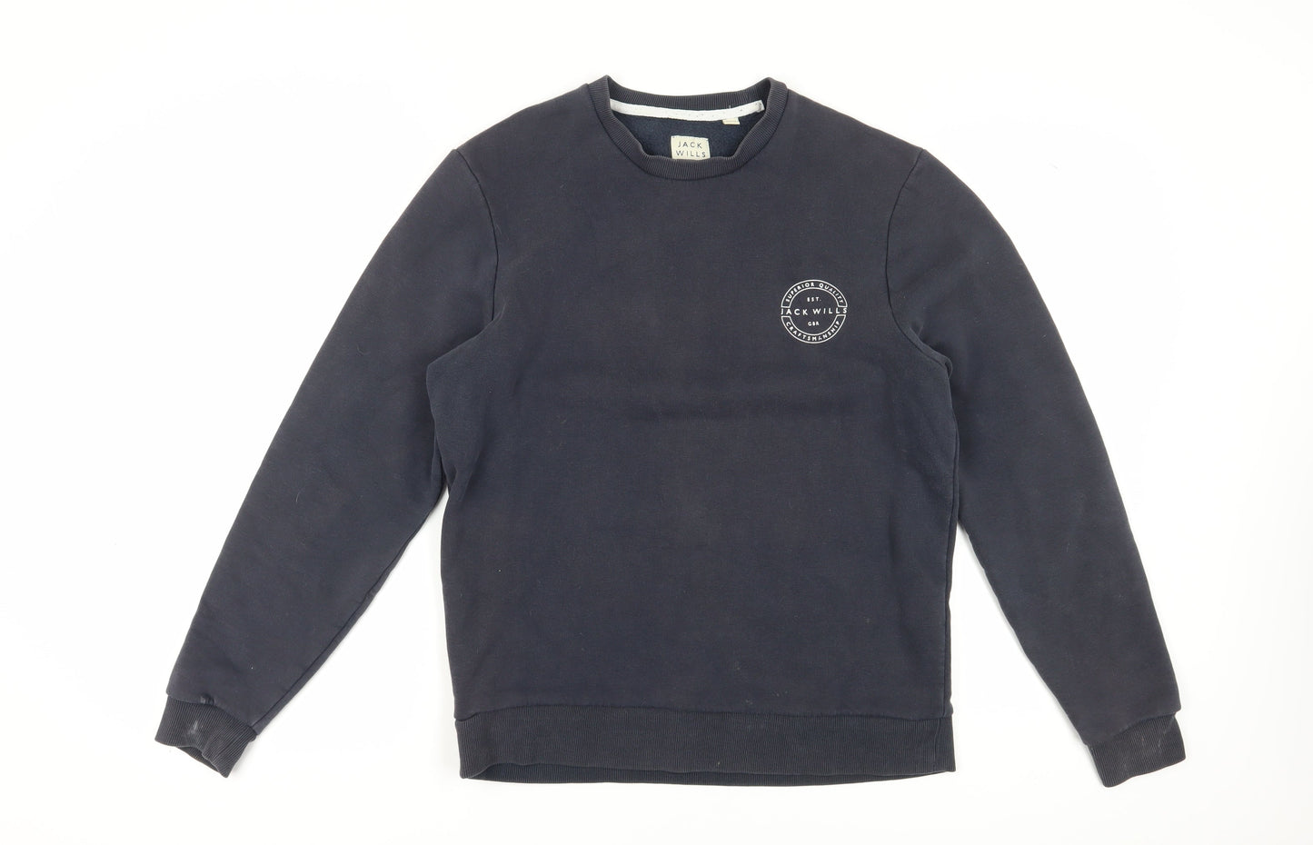 Mens UK Size M Jack Wills Black Pullover Sweatshirt