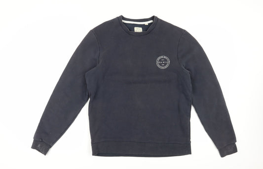 Mens UK Size M Jack Wills Black Pullover Sweatshirt