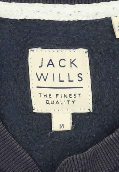 Mens UK Size M Jack Wills Black Pullover Sweatshirt