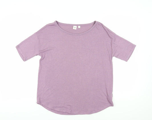 Womens UK Size M Gap Purple Basic T-Shirt