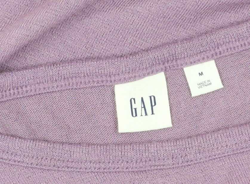 Womens UK Size M Gap Purple Basic T-Shirt