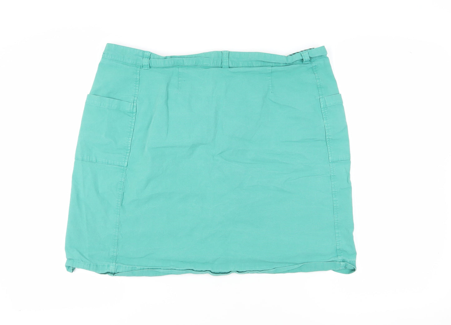 Seasalt Women’s Green Cotton Pencil Skirt Size 20