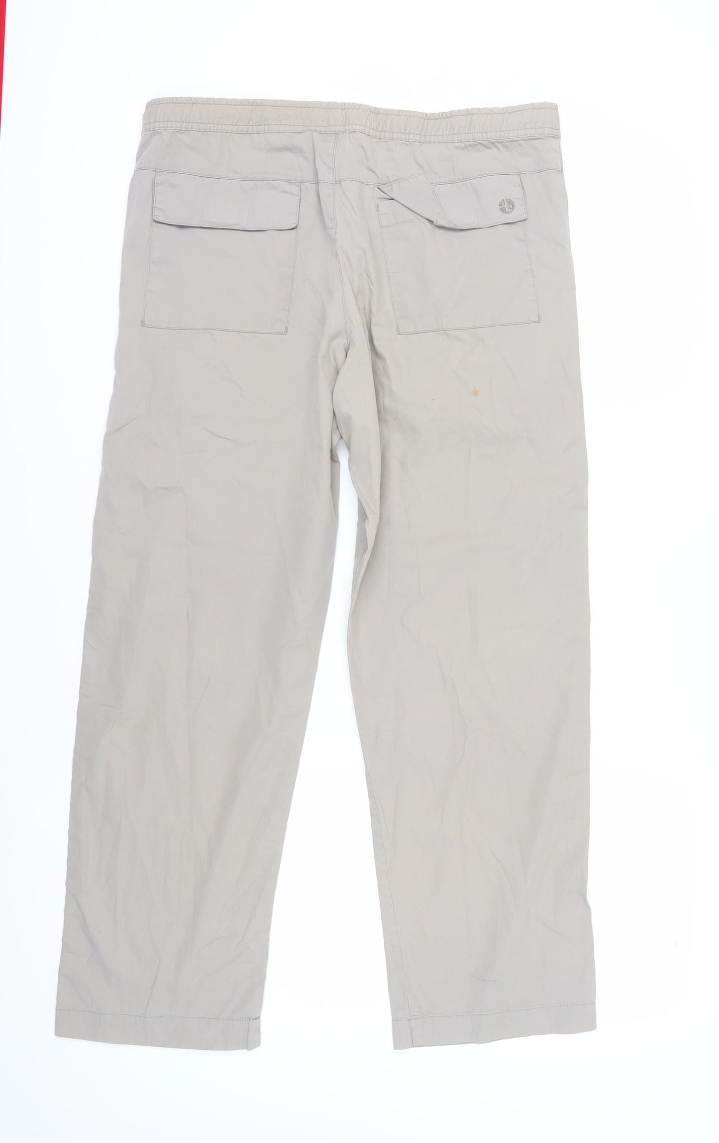 Burton Men's Beige Chino Trousers 34R Casual Style