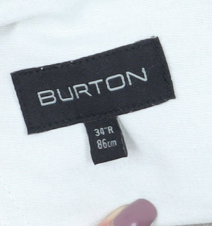 Burton Men's Beige Chino Trousers 34R Casual Style