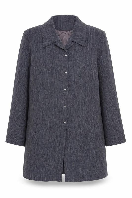 Womens UK Size 18 Ann Harvey Grey Overcoat