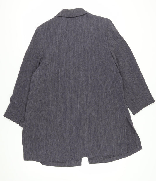 Ann Harvey Women's Grey Overcoat Size 18