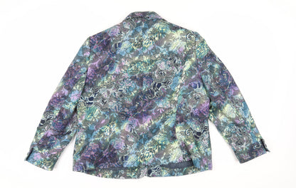 Womens UK Size 18 Viyella Multicoloured Basic Jacket