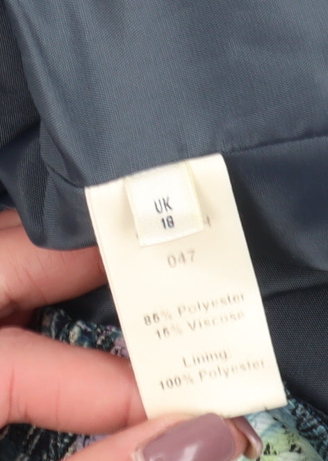 Womens UK Size 18 Viyella Multicoloured Basic Jacket