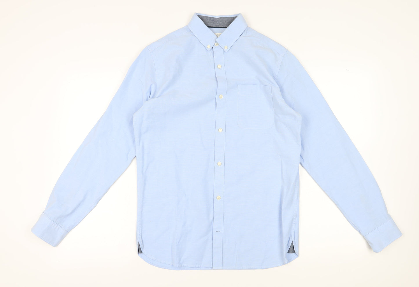 Mens UK Collar Size M JACK & JONES Smart Blue  Dress Shirt