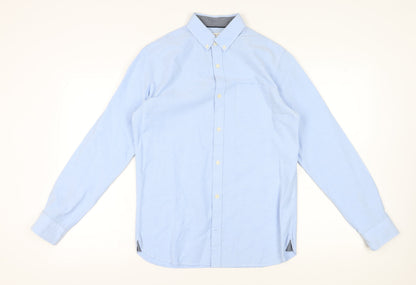 Mens UK Collar Size M JACK & JONES Smart Blue  Dress Shirt