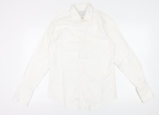 T.M. Lewin Men's White Extra-Slim Fit Dress Shirt