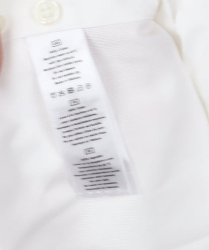 T.M. Lewin Men's White Extra-Slim Fit Dress Shirt