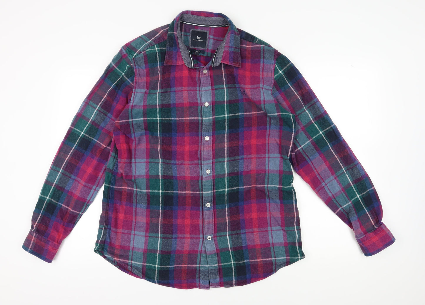Crew Clothing Men's Multicoloured XL Slim Fit Plaid Shirt