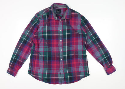 Crew Clothing Men's Multicoloured XL Slim Fit Plaid Shirt
