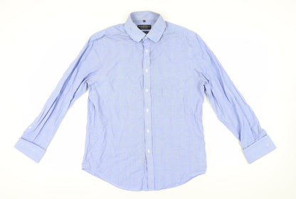 Mens UK Collar Size 16 Hammond & Co. Smart Blue  Dress Shirt