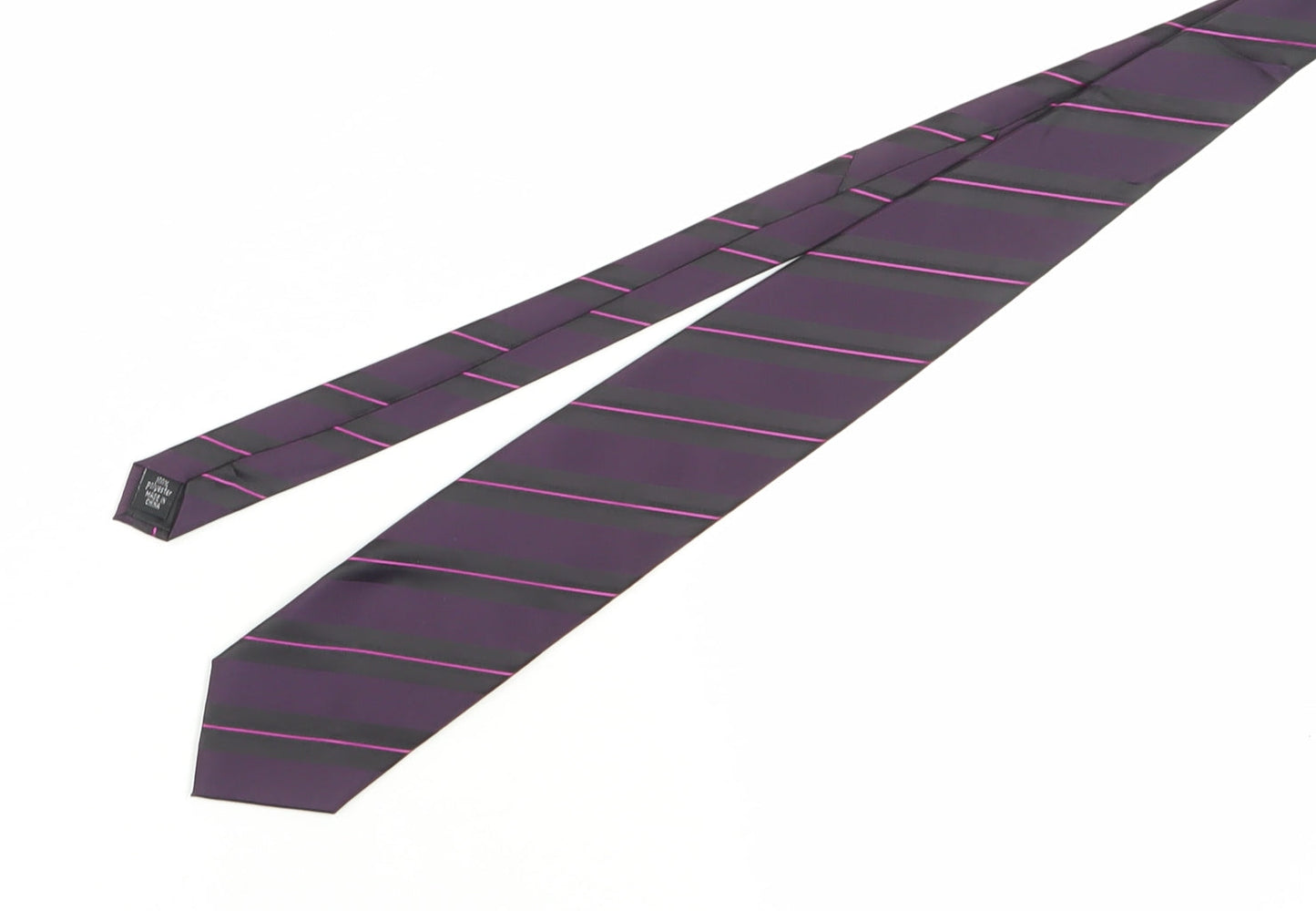 Thomas Nash Men's Purple Striped Tie