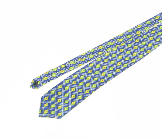 Pierre Cardin Men's Blue Silk Floral Tie