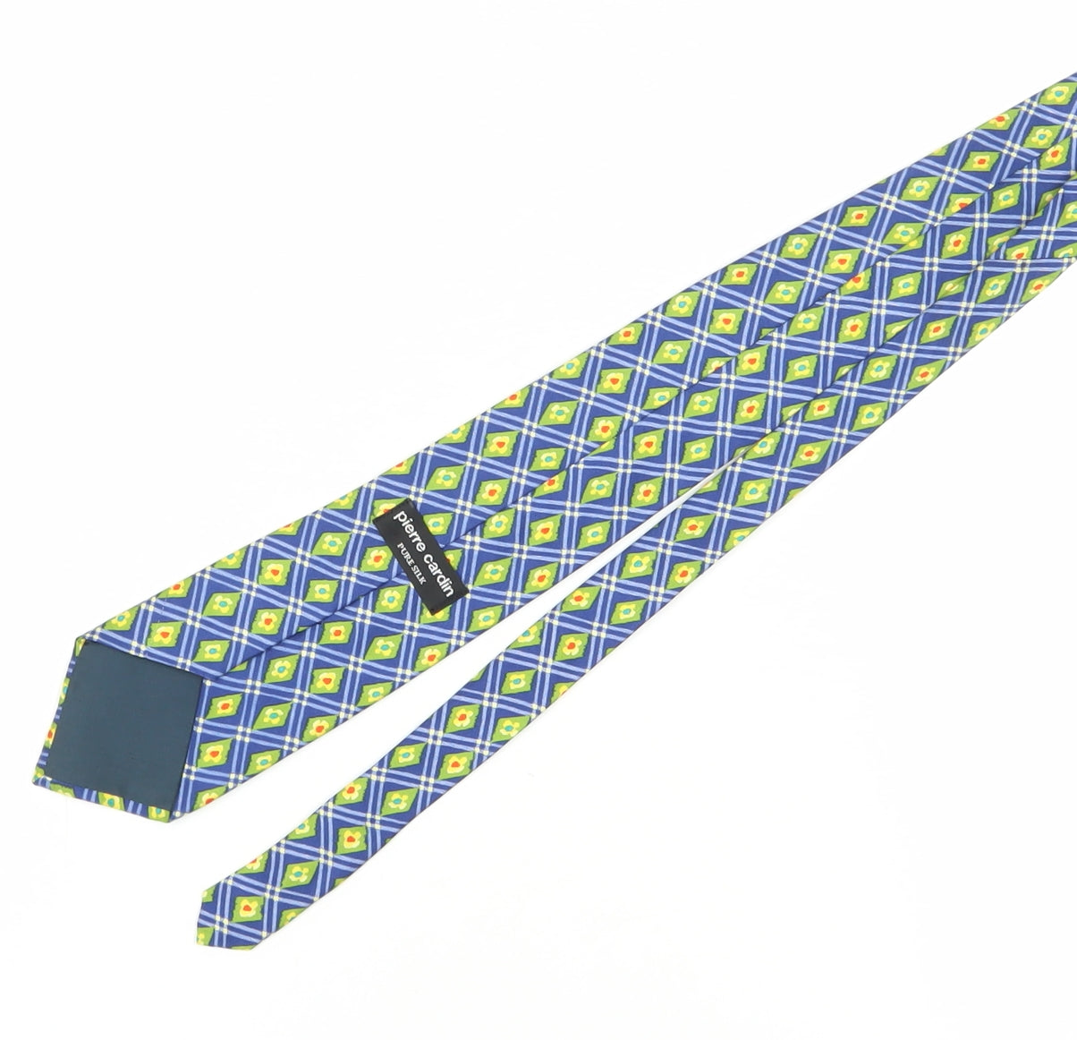 Pierre Cardin Men's Blue Silk Floral Tie