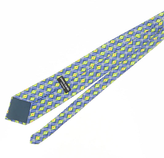 Pierre Cardin Men's Blue Silk Floral Tie