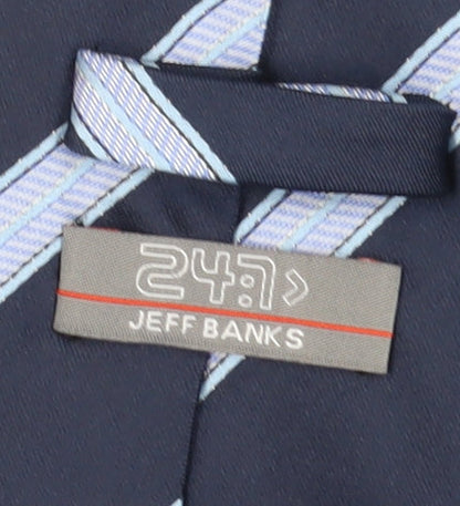 Jeff Banks Men's Blue Striped Tie