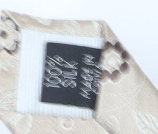 Thomas Nash Men's Beige Floral Silk Tie One Size