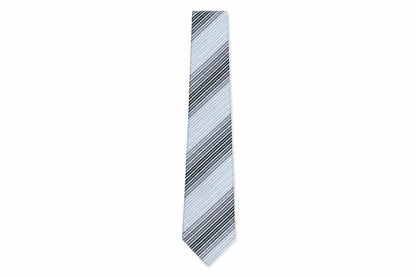 Mens Daniel Hechter Blue Striped 100% Silk  Tie