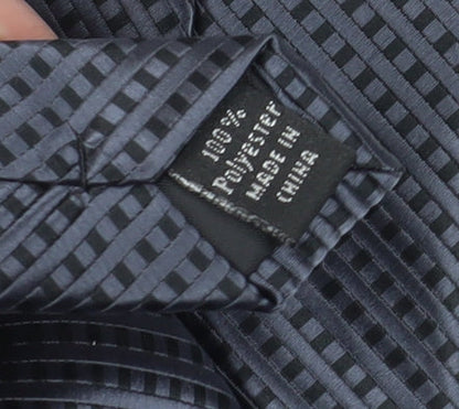 Thomas Nash Men's Black Geometric Tie