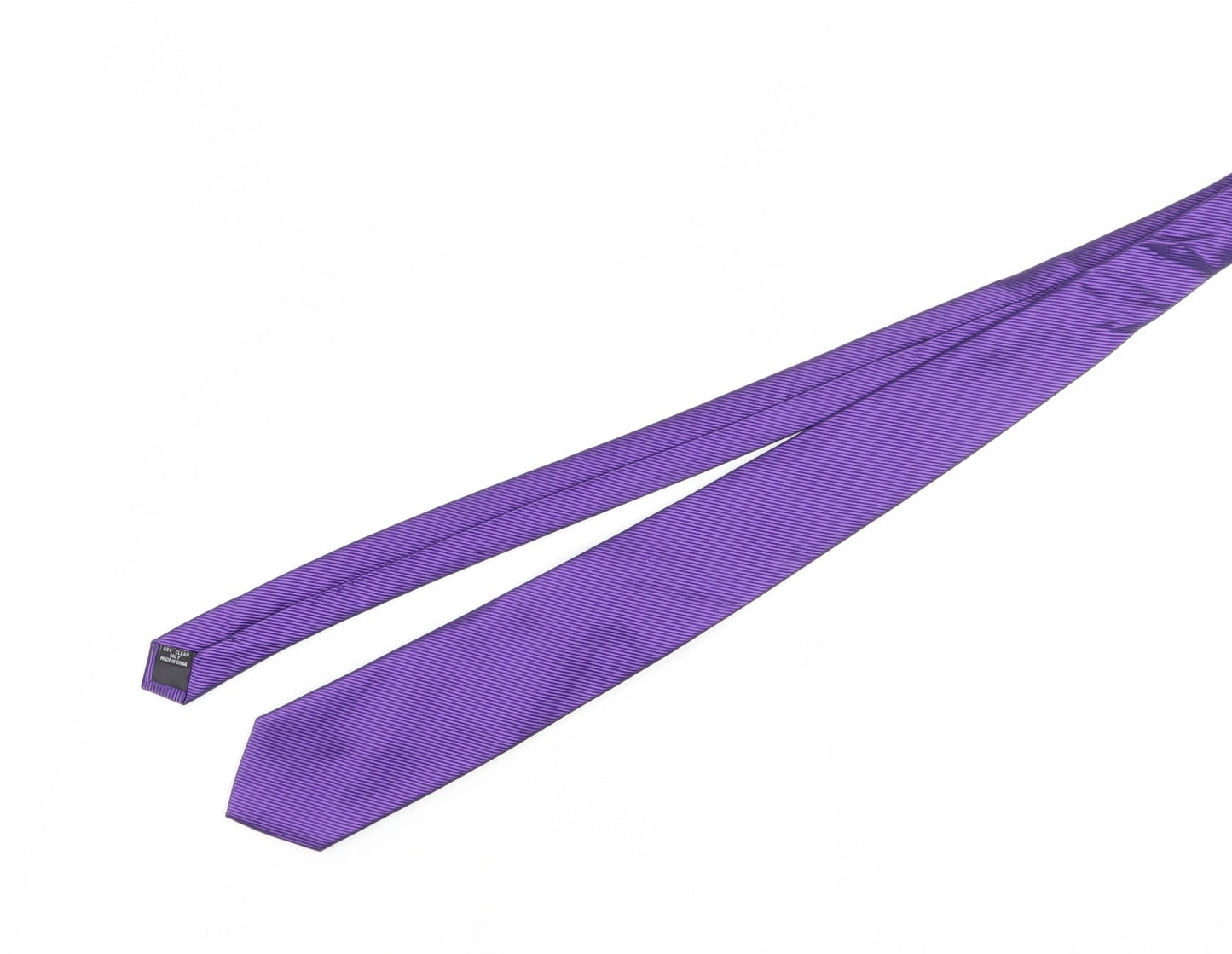 Jeff Banks Men's Purple Striped Silk Tie One Size