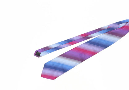 Pierre Cardin Men’s Multicoloured Striped Silk Tie