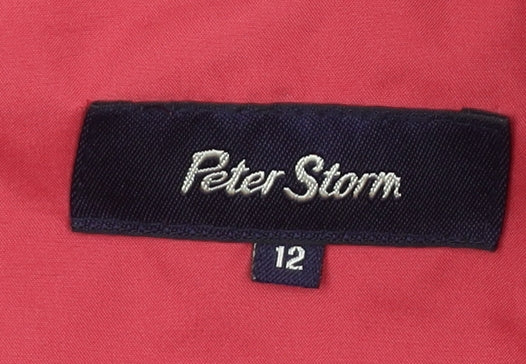 Womens UK Size 12 Peter Storm Red Rain Coat