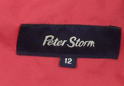 Womens UK Size 12 Peter Storm Red Rain Coat