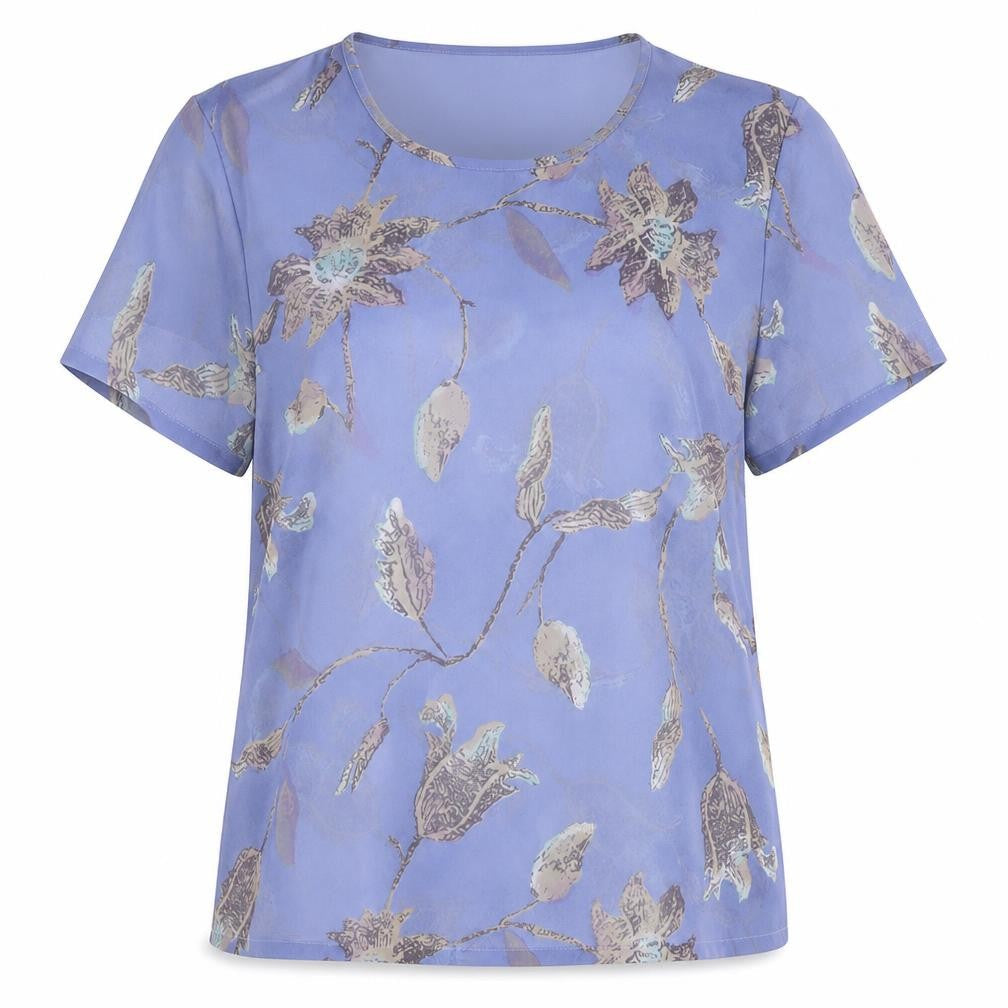 Womens UK Size 12 Jacques Vert Blue Basic Blouse