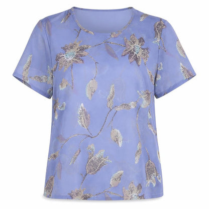Womens UK Size 12 Jacques Vert Blue Basic Blouse
