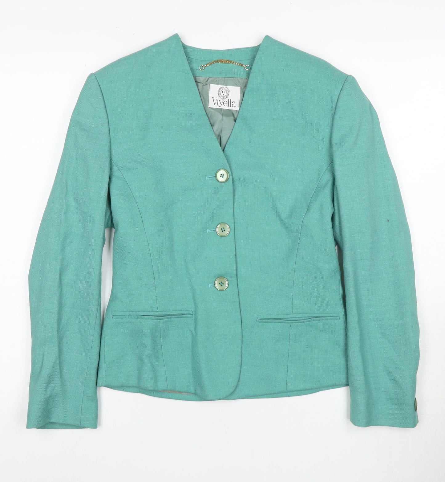 Viyella Women’s Green Size 8 Blazer Suit Jacket