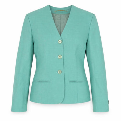 Womens UK Size 8 Viyella Regular Green Blazer