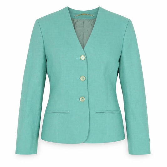 Womens UK Size 8 Viyella Regular Green Blazer