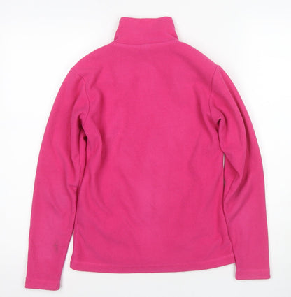 Gelert Girls Pink Full Zip Fleece Hoodie – Size L, Autumn/Winter Essential