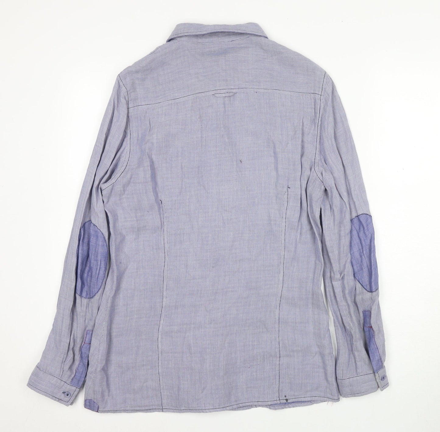 Mens UK Collar Size 38 Pierre Cardin Smart Blue  Dress Shirt