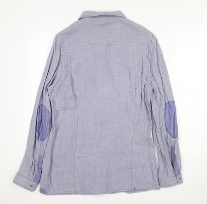 Mens UK Collar Size 38 Pierre Cardin Smart Blue  Dress Shirt