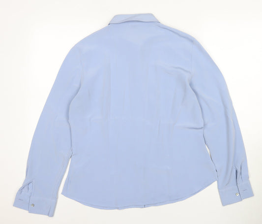 Viyella Women's Blue Button-Up Shirt UK 12