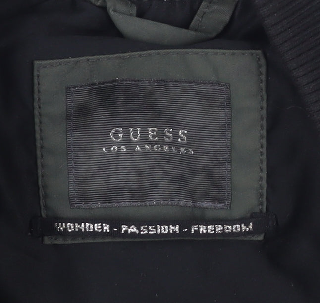 Guess Women's Green Bomber Jacket Size 8