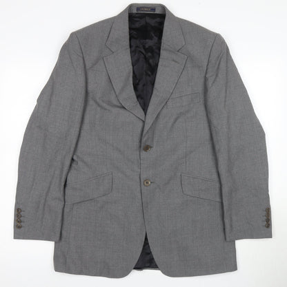 Mens UK Size 38 Crombie Regular Grey Suit Jacket