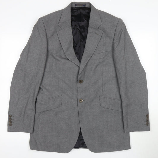 Mens UK Size 38 Crombie Regular Grey Suit Jacket