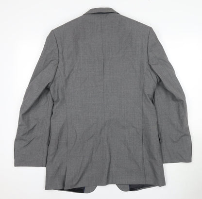 Mens UK Size 38 Crombie Regular Grey Suit Jacket