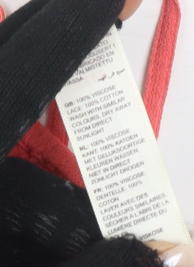 FatFace Women's Red Camisole Size 10 Viscose Knit Top