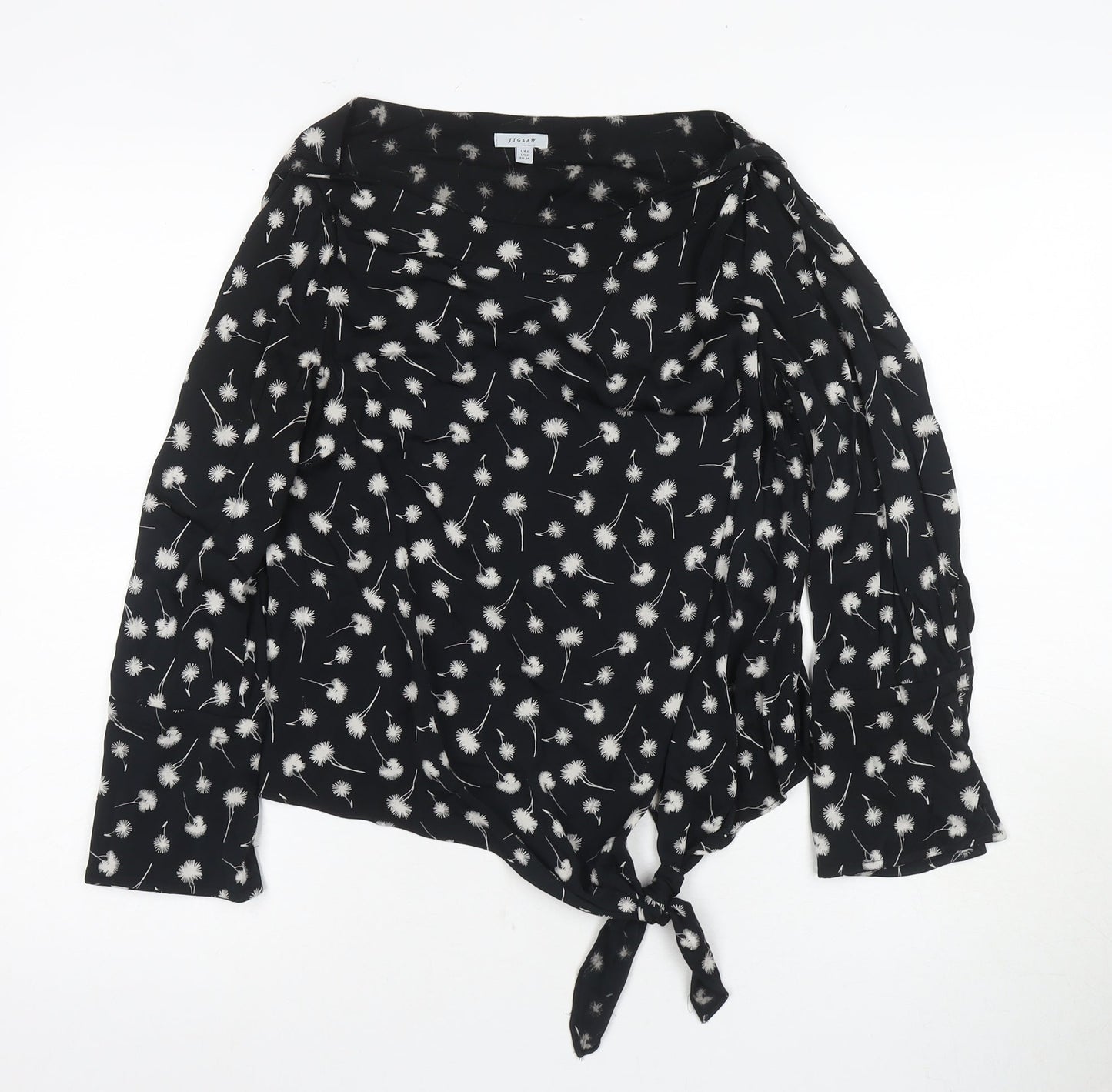 Womens UK Size 6 Jigsaw Black  Blouse