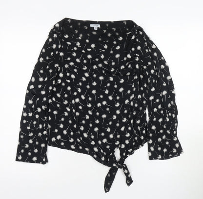Womens UK Size 6 Jigsaw Black  Blouse